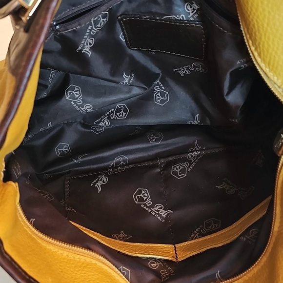 Valentina Two-Tone Yellow and Black Shoulder Bag - Picture 7 of 7